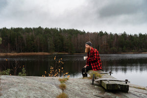 Descended from Odin: For Wanderers & Warriors. Flannel shirt in Tonsberg, Norway