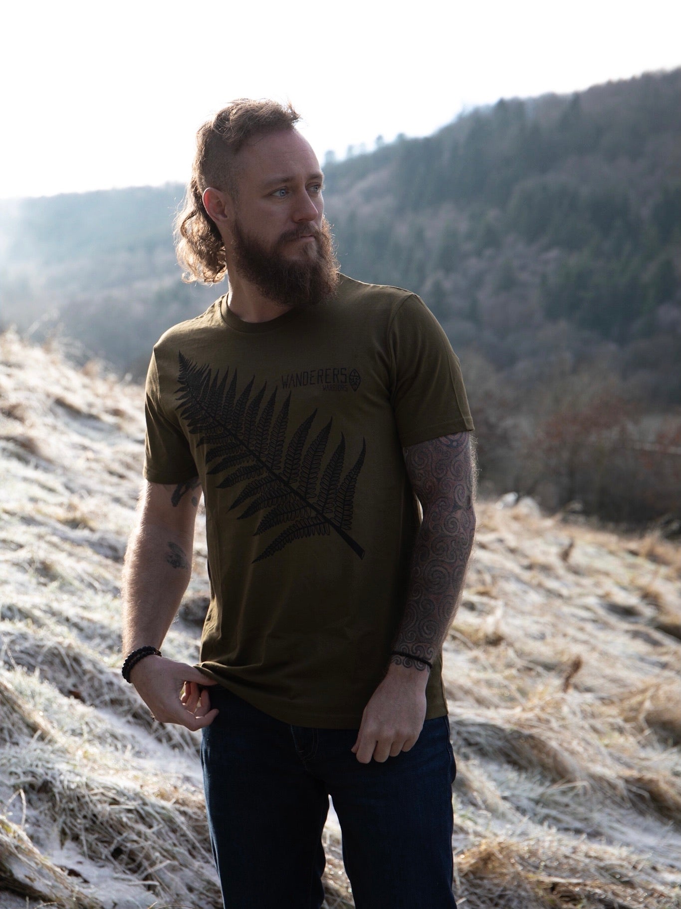 Descended from Odin, Organic T-shirts, Staithes Hoodie, Merino Wool Hoodie, Odin, TYR, Thor, Ragnar, Bjorn Ironside, Vikings, Anglo Saxon, Norse, Fitness Gear, Horns, Jewellery, Silver, Tarran Huntley